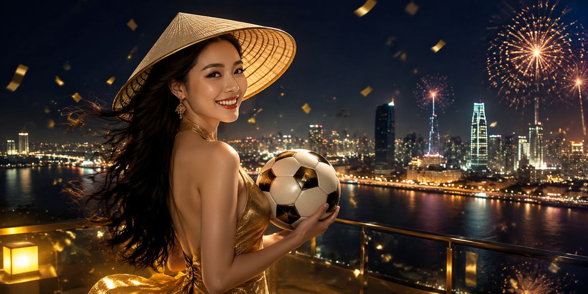 Người hâm mộ bóng đá đặt cược trực tuyến tại Sài Gòn với nón lá truyền thống